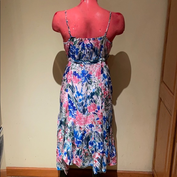 Lovely Bohemian Vintage Johnny Was 100% SILK Floral Midi Dress. Great condition - Picture 2 of 4